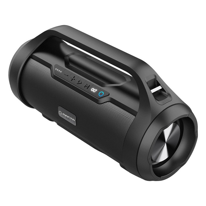 Manta SPK215 Bluetooth hangfal, LED disco fény, rádió, TWS
