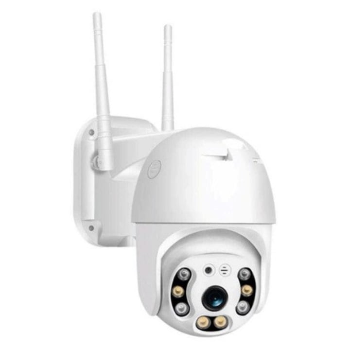 Camera de supraveghere tip dom elSales ELS-800 , rotire 360 de grade , telecomanda inclusa , crem