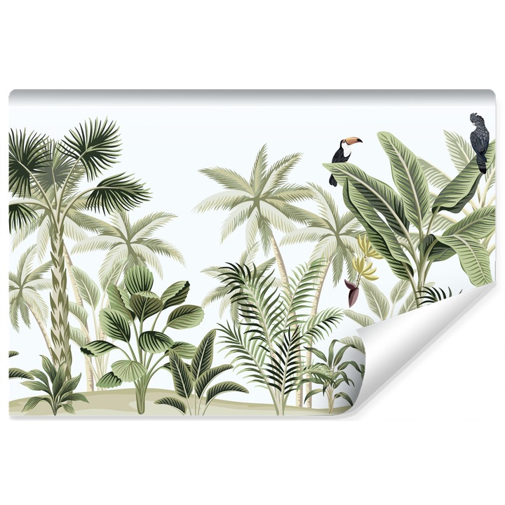 Fotótapéta a Hálószobába Papagáj Tukán Madarak 180 x 120 cm Vlies, Fali dekoráció, Könnyen tisztítható