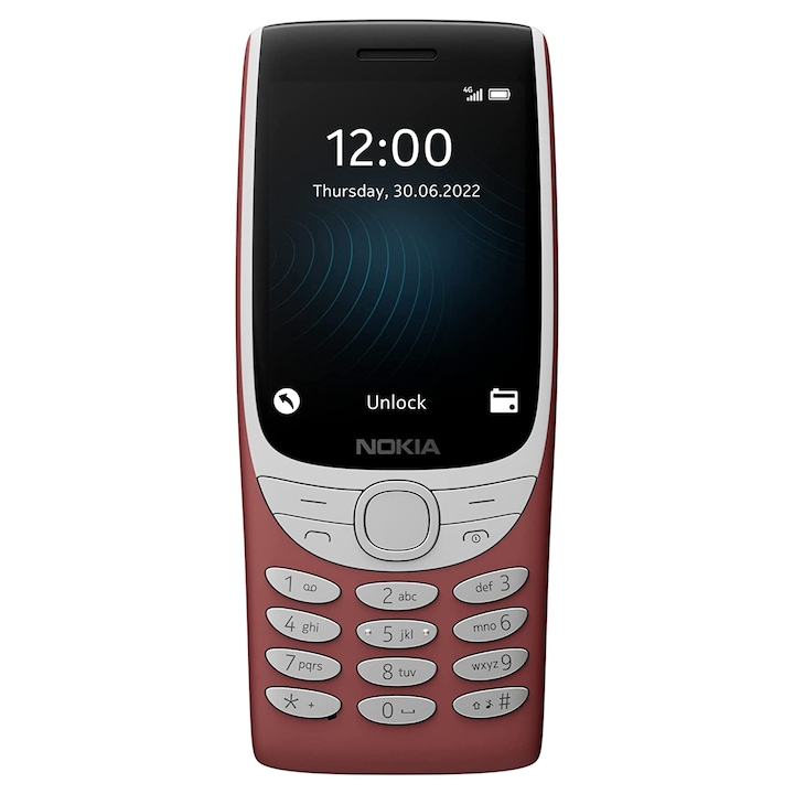 Mobiltelefon Nokia 8210, Dual Sim, 4G, Red