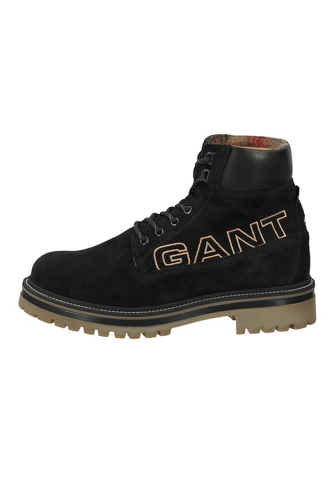 Gant, Велурени боти с бродирано лого, Черен