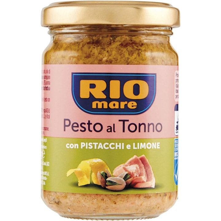 Pesto de Ton si Fistic, fara conservanti, Rio Mare, 130 g
