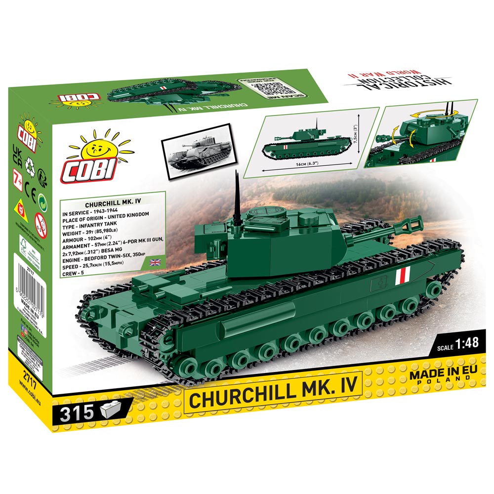 COBI Építőkészlet WWII 2717 Churchill Mk.IV, 315 darabos - eMAG.hu