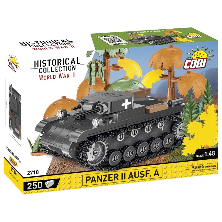 Set de Construit Tanc Panzer II Ausf.A, 250 piese