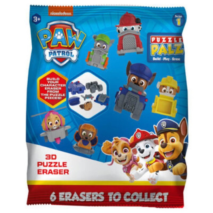 Mancs őrjárat 3D kirakós radír figurák autóban - series 1