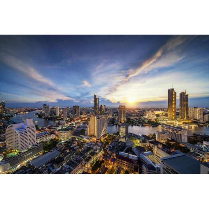 Falmatrica - Panorama From Bangkok, 120x80 cm