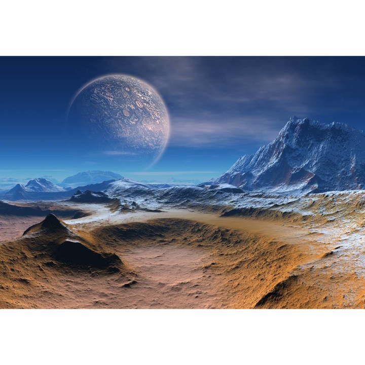 Öntapadó PVC tapéta - Sivatagi és Hold absztrakt, 100 x 150 cm