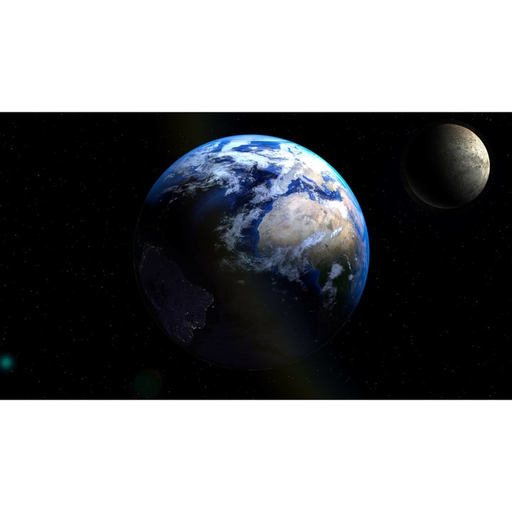Öntapadó PVC tapéta - A Föld és a Hold, 100 x 150 cm