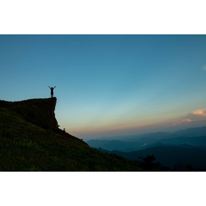 Öntapadó PVC tapéta - A hegy tetején, 100 x 150 cm