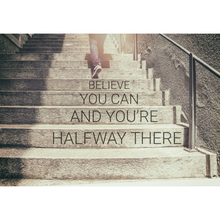 Öntapadó PVC tapéta - Ha azt hiszed, félúton vagy, 100 x 150 cm