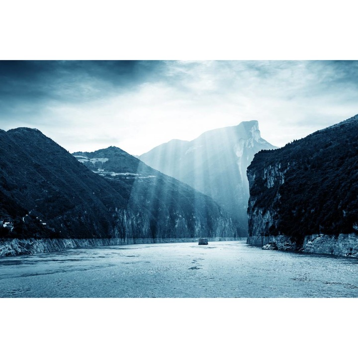 PVC öntapadós tapéta - Navigáló a sziklák között, 100 x 150 cm