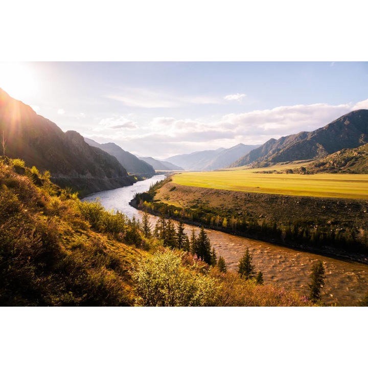 Öntapadó PVC tapéta - Altáj hegység, 100 x 150 cm