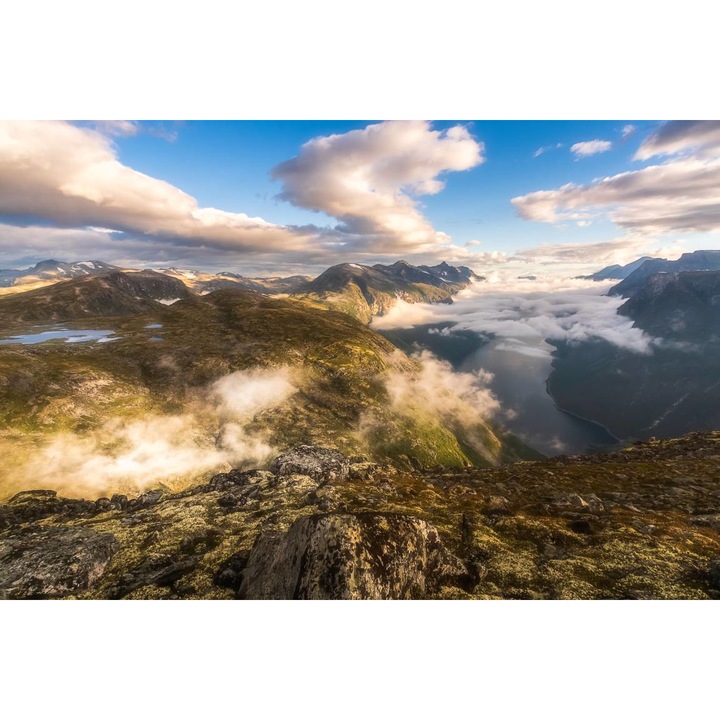 PVC öntapadós tapéta - Mountains From Norway, 100 x 150 cm