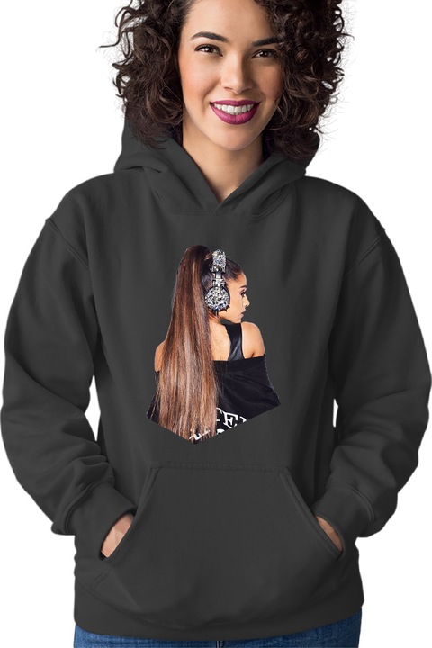 Hanorac Femei Ariana Grande Headset Gamer Weeb GameplayIN, Negru