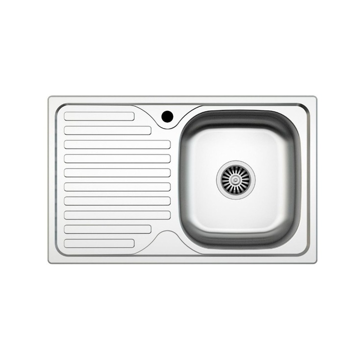 Chiuveta pentru blat, din inox, cuva dreapta 43.5x76 cm / ZLN 0179