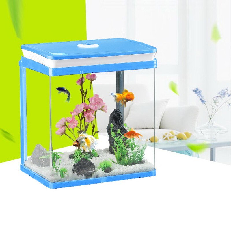 Sunsun Set Set acvariu complet, SunSun, LED, 14L, 29 x 20 x 32 cm, Albastru - eMAG.ro