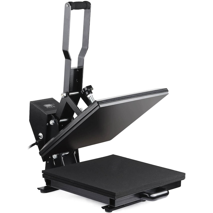 Presa termica plana, personalizari tricouri, 38x38cm, 1600W