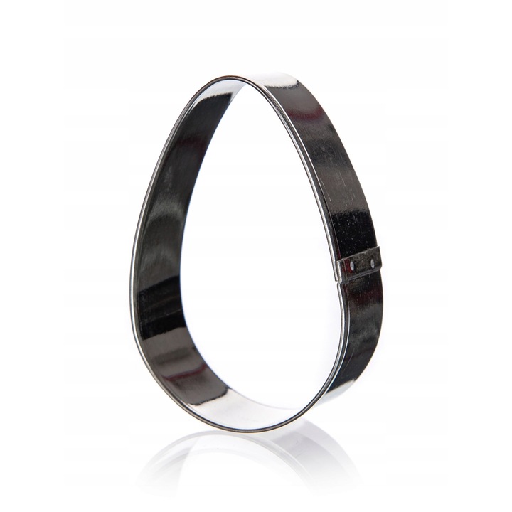 Forma prajitura Ou, Otel inoxidabil, 3.8x5.4x1.6cm, Argintiu