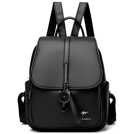 Rucsac dama, Freeland B892, Piele ecologica, Negru