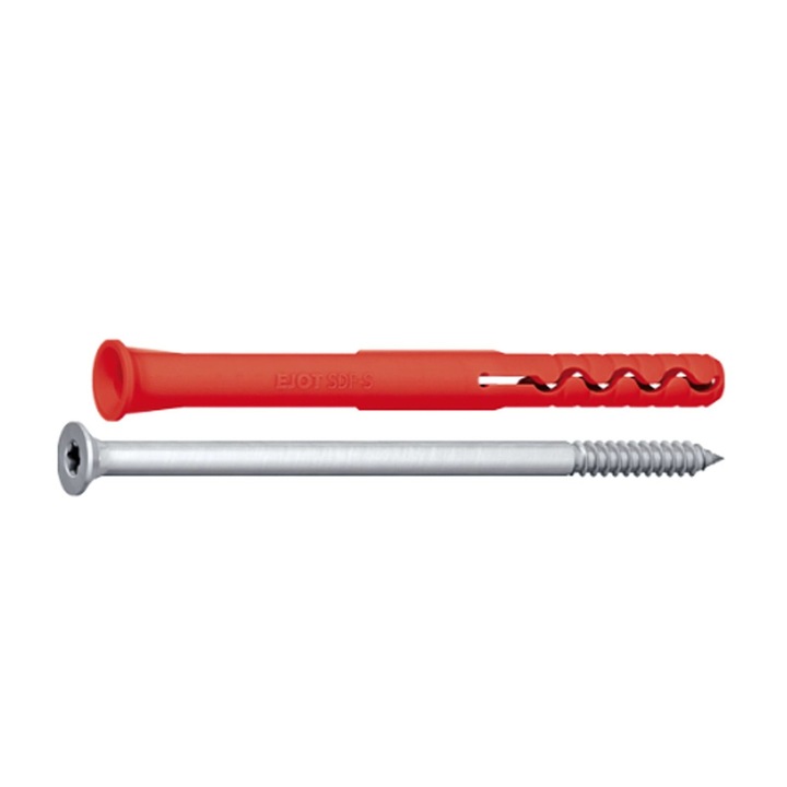 Dübel és lyukcsavar készlet homlokzati rögzítéshez 8x200 mm SDF-S-8V - 50 db