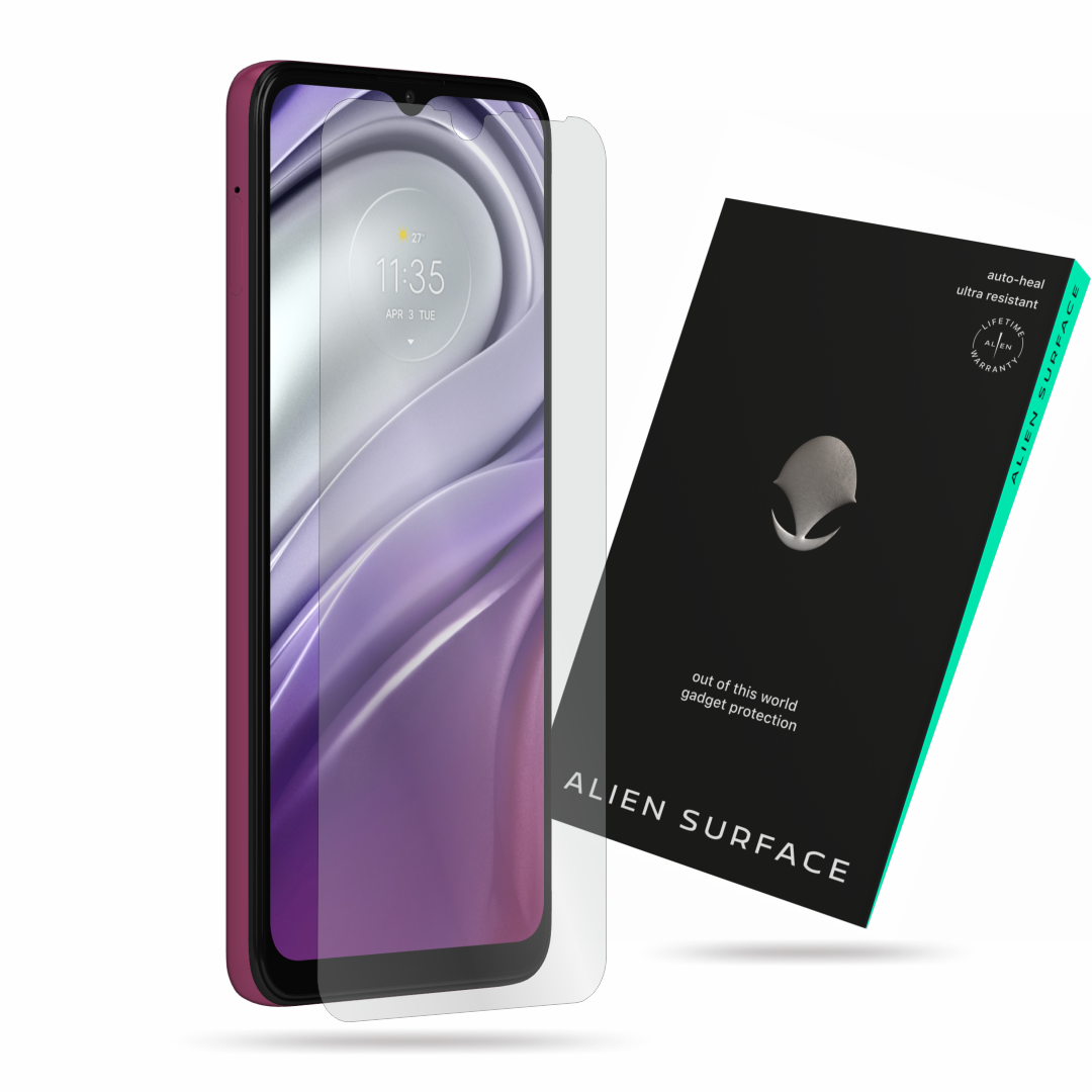 Slim Carbon Shockproof Cover + Tempered Glass Film For Motorola Moto G20