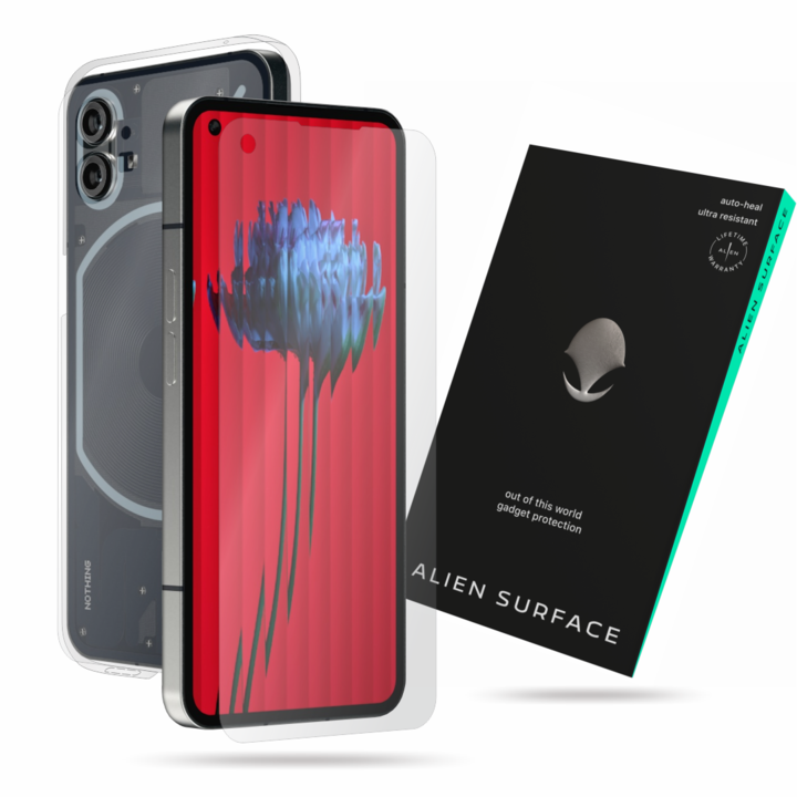 Фолио Alien Surface, за Nothing Phone (1), защита на екрана, гръб, страни