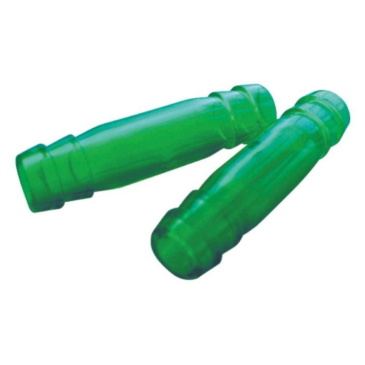 Conector pentru furtun Resun, 2 Bucati, 12 mm, Plastic, Verde