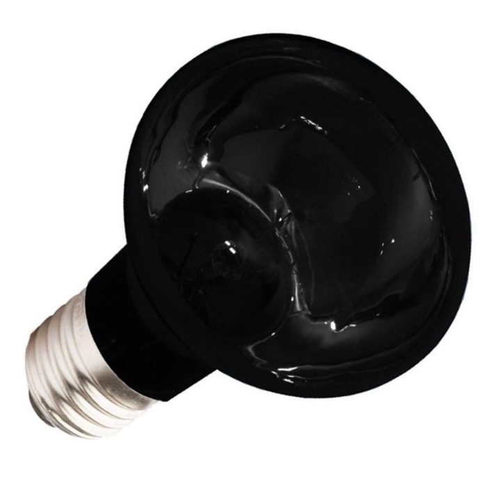 Bec terariu Komodo, E27, 11cm, 75W, Negru