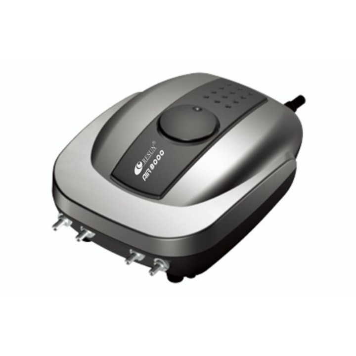 Pompa de aer, Resun, Air-8000, 4x180 L/h, Negru/Gri