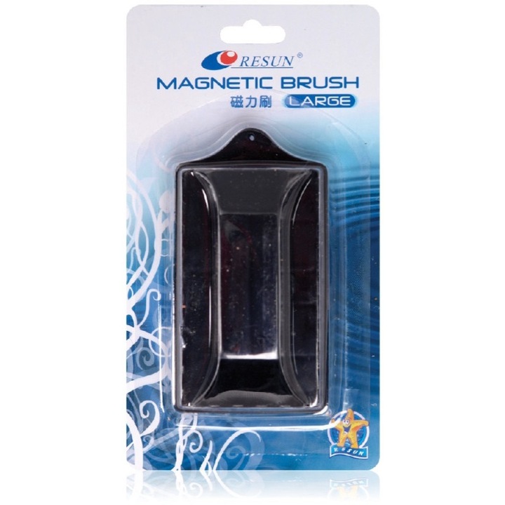 Mágneskefe Resun, Akváriumba, 118 x 63 x 55 mm, Mikroszálas, Műanyag, Fekete