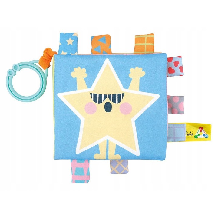 Carte moale cu doua fete de agatat pe carucior, Multicolor