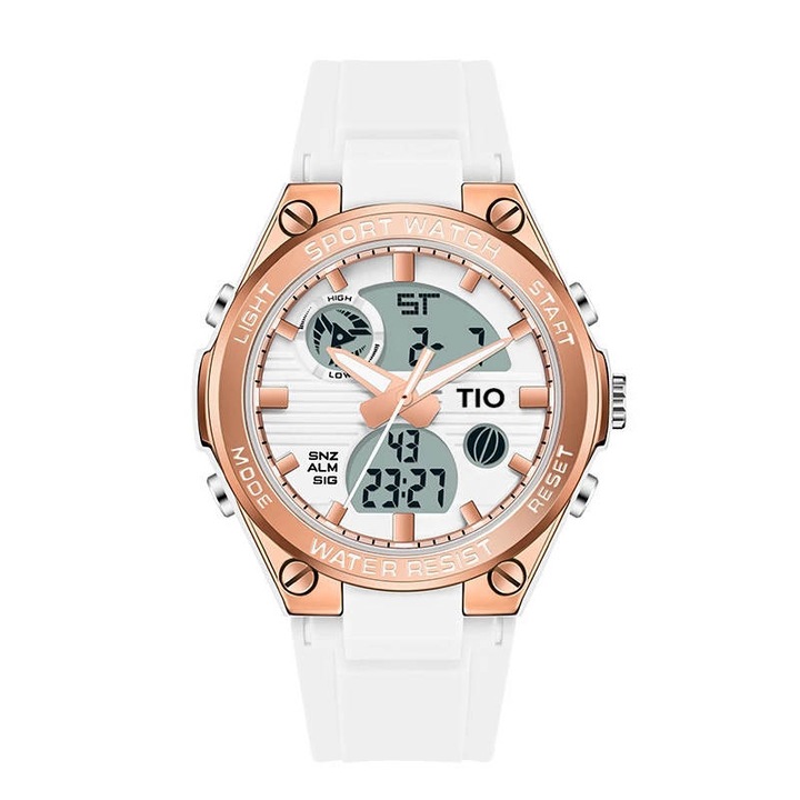 Дамски ръчен часовник TIO Sport Casual Digital Analog Quartz Shock и водоустойчивост 5 ATM