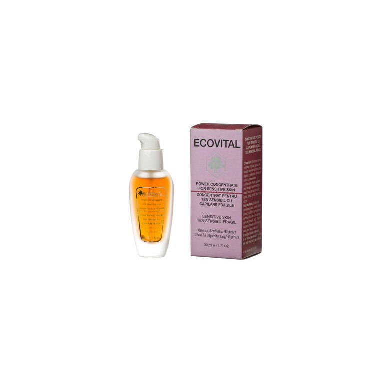 Concentrat pentru Ten Sensibil cu Capilare Fragile Ecovital 30 ml