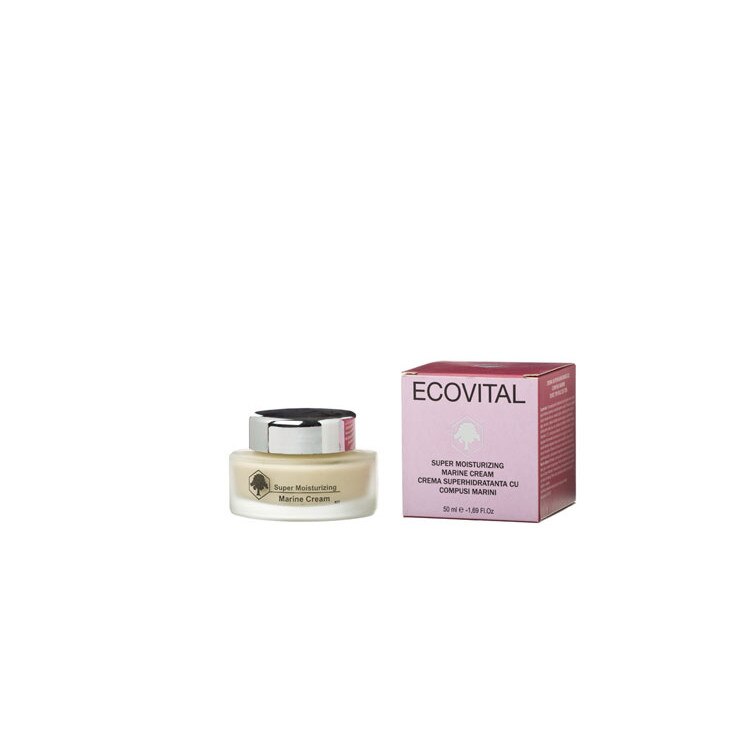 Crema Superhidratanta cu Compusi Marini -toate tipurile de ten normal, mixt si gras Ecovital 50 ml