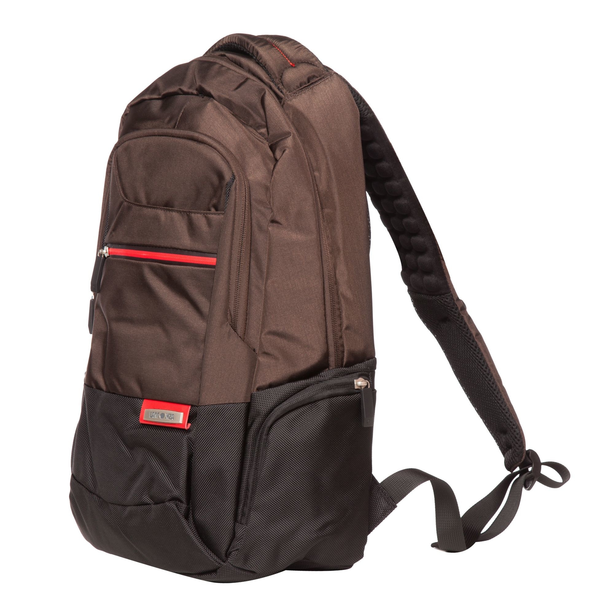 Rucsac laptop 15 inch Lamonza Minsk 47x33x18 cm, maro