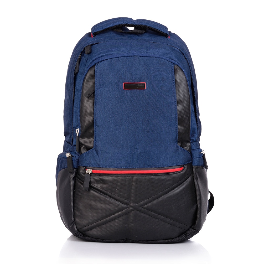 Rucsac laptop 14 inch Lamonza Ostend 47x32x16 cm, albastru