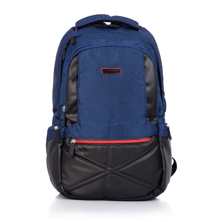 Rucsac laptop 14 inch Lamonza Ostend 47x32x16 cm, albastru