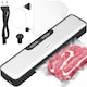 Set Aparat de vidat alimente ZAFIT™ VID-125 Professional, furtun vidare sticle si caserole, dop pentru vidarea sticlelor, 30 cm bara de lipire, cu 5 pungi incluse, Metalic