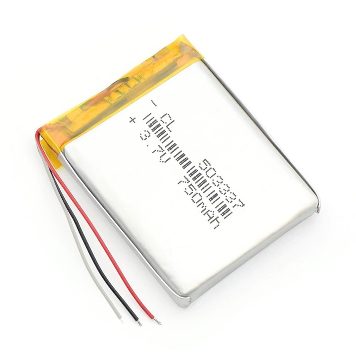 Батерия Li-Polymer 750mAh 3.7V NTC 503337
