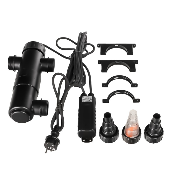 Sterilizator UV SunSun, 18W, 2500l/h, Negru