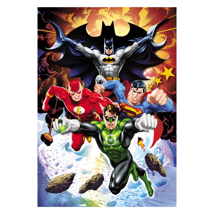 Пъзел Clementoni SuperColor - DC Comics SuperHero, 104 части - eMAG.bg