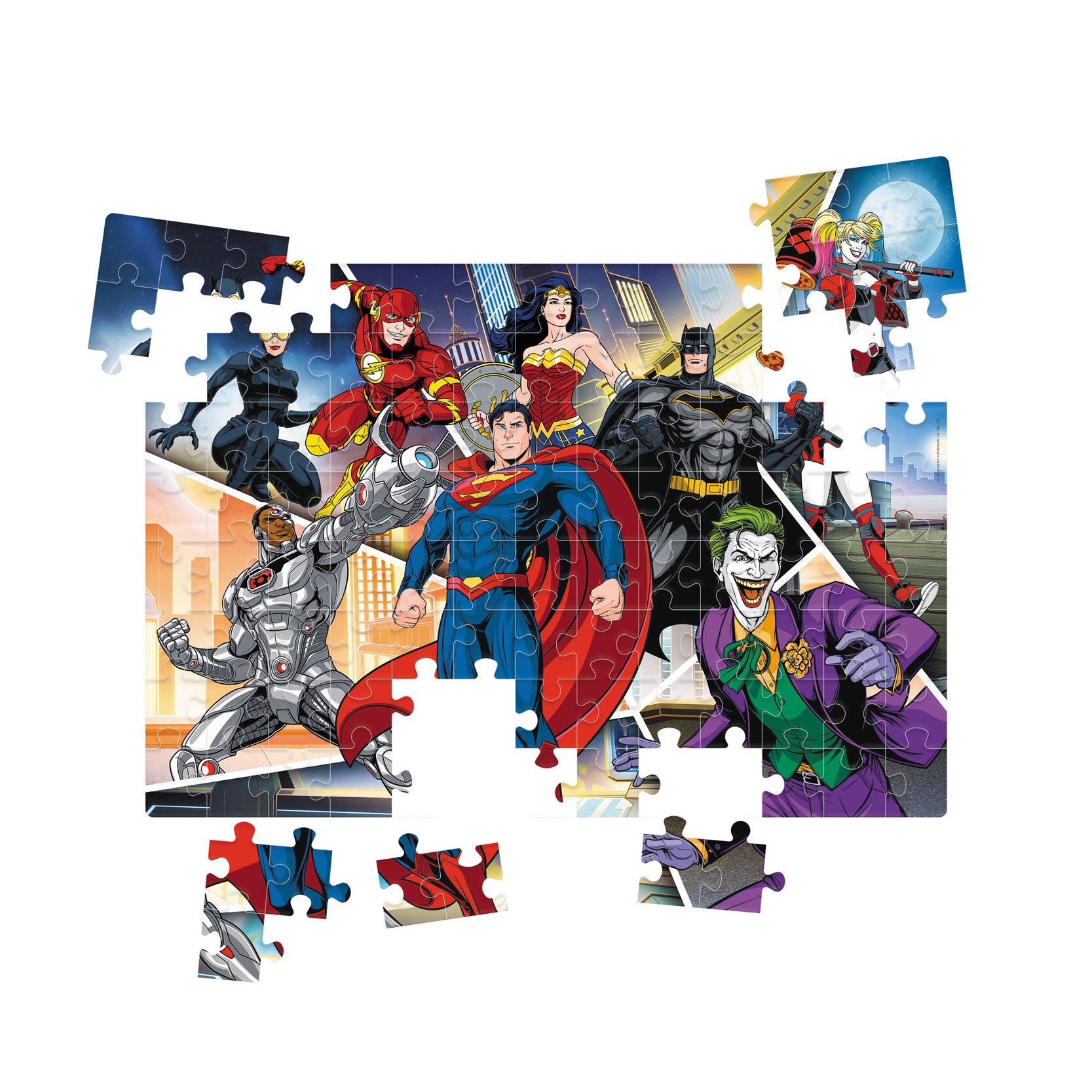Puzzle Clementoni SuperColor - DC Comics, 104 piese - eMAG.ro