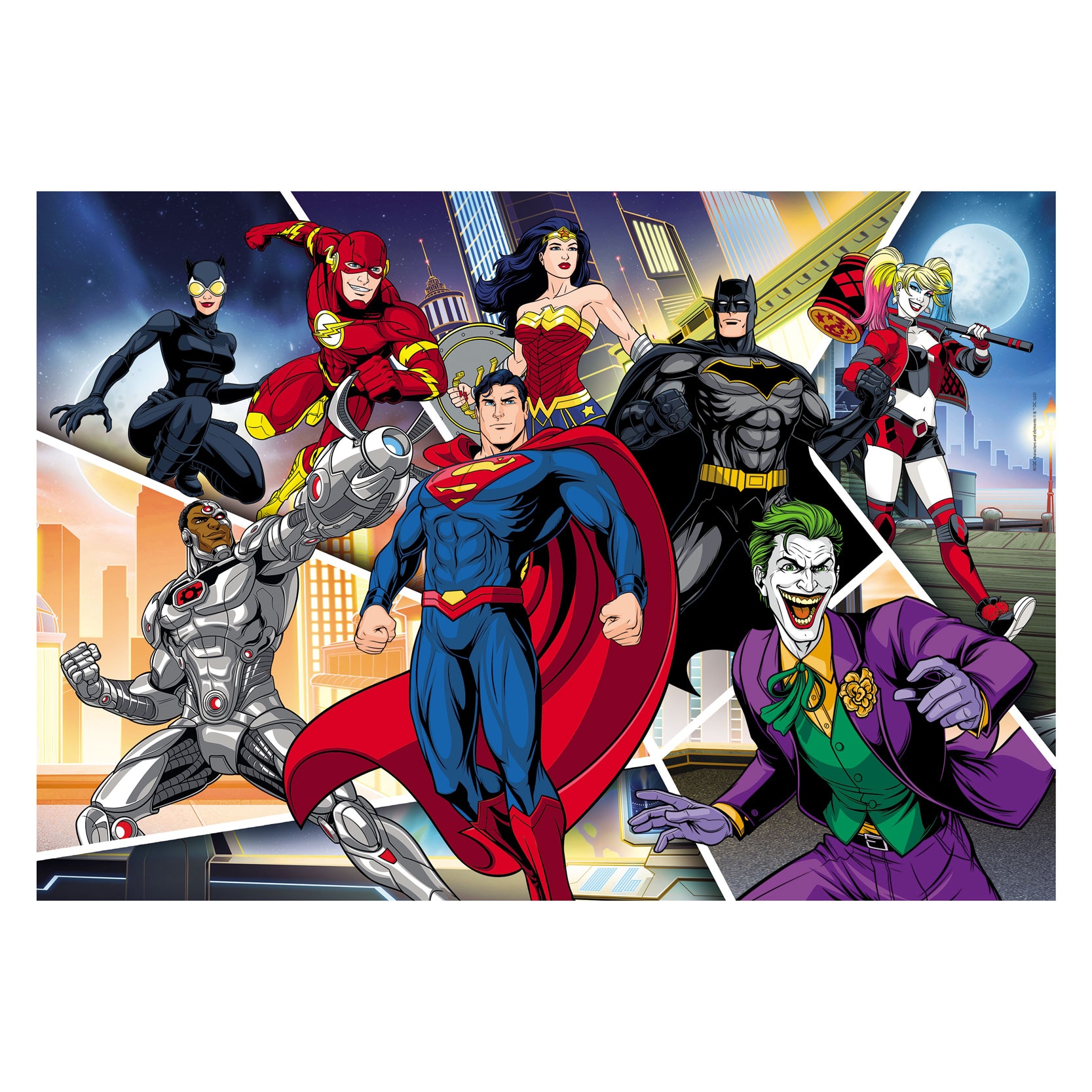 Puzzle Clementoni SuperColor - DC Comics, 104 piese - eMAG.ro