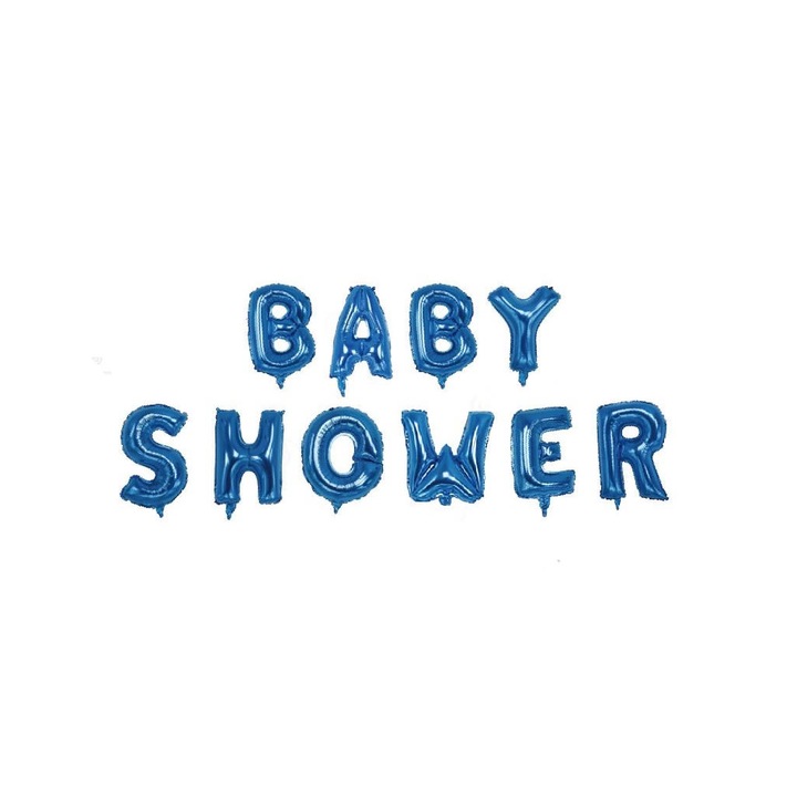 Комплект фолиеви балони Baby Shower 40см сини