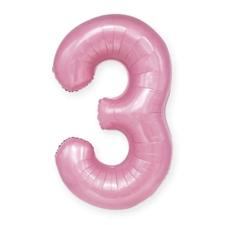 Фолиеви балони номер 3 розови 100см