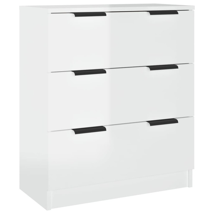 Zakito Europe Classic скрин, 3 чекмеджета, бял гланц, 60x30x70 см
