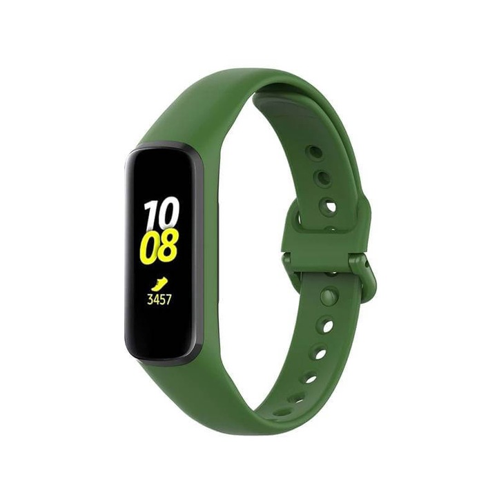 Каишка за гривна Edman за Huawei Watch Fit 2, силиконова, зелена