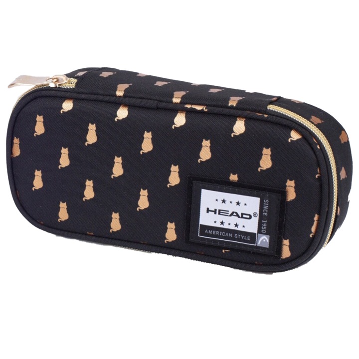 Penar, Head, AC Maxi, Singur fara accesorii, Pisicute aurii, 22 x 11.5 x 5.5 cm