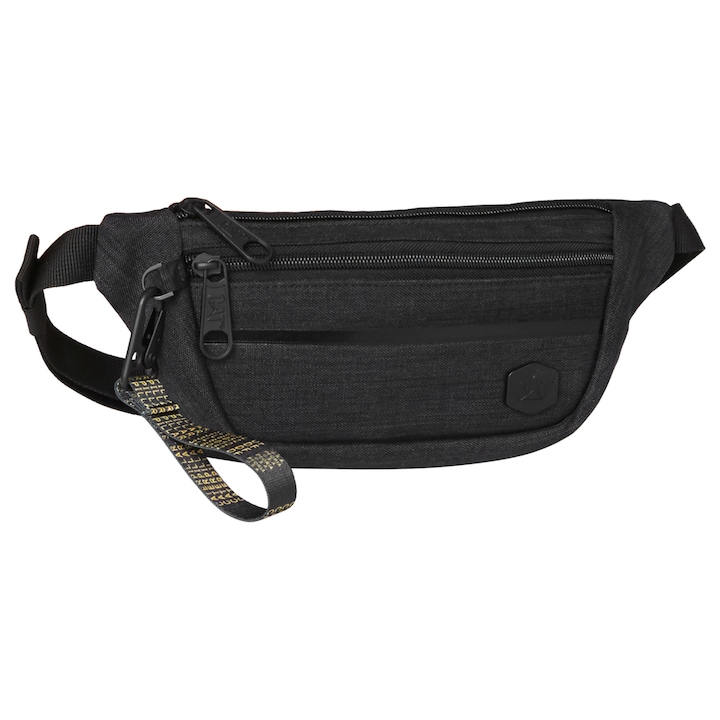 Спортна чанта, CATERPILLAR, Полиестер, 28x12x6 см, Черна