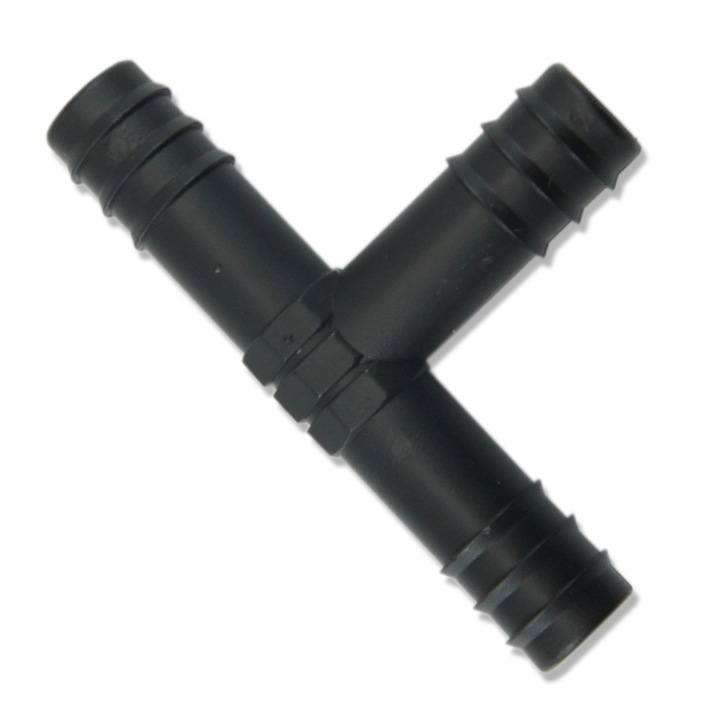 Furtun pentru acvariu, Forma T, 12 / 16 mm, Negru